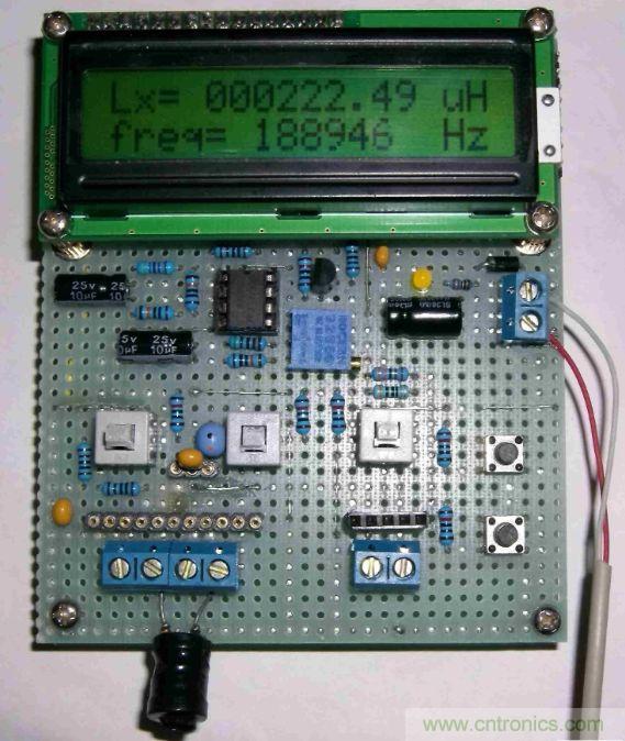 DIY集電容、電感和頻率為一體的測量儀器