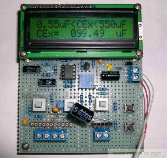 DIY集電容、電感和頻率為一體的測量儀器