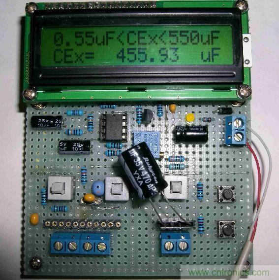 DIY集電容、電感和頻率為一體的測量儀器