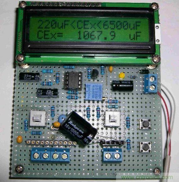 DIY集電容、電感和頻率為一體的測量儀器