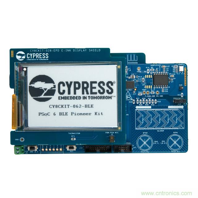 Cypress Semiconductor PSoC 6 BLE Pioneer 套件現(xiàn)已入庫 Digi-Key;客戶預訂訂單陸續(xù)發(fā)貨中